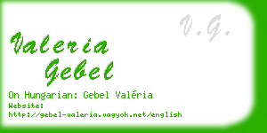 valeria gebel business card